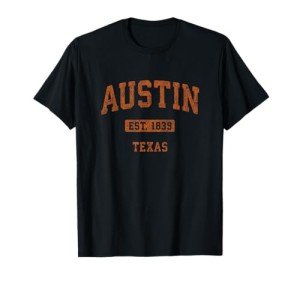 Austin Texas TX Vintage Athletic Sports Design T-Shirt