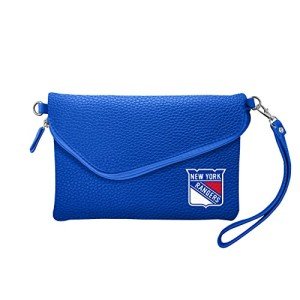 Littlearth New York Rangers NHL Pebble Fold Over Crossbody Purse