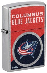 Zippo NHL Columbus Blue Jackets 2024 Street Chrome Pocket Lighter