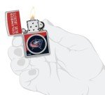 Zippo NHL Columbus Blue Jackets 2024 Street Chrome Pocket Lighter