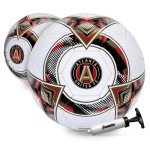 Franklin Sport MLS Atlanta United Soccer Ball - Official Size 5 Soccer Ball - Regulation Size + Weight Soccer Ball for Kids + Adults - Boys + Girls Soccer Ball - Air Pump Included