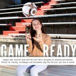 Franklin Sport MLS Atlanta United Soccer Ball - Official Size 5 Soccer Ball - Regulation Size + Weight Soccer Ball for Kids + Adults - Boys + Girls Soccer Ball - Air Pump Included