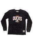 Calhoun NHL Surf & Skate Mens Acid Wash Long Sleeve Cotton Shirt (Anaheim Ducks, Large)