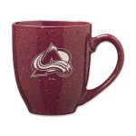 Rico Industries NHL Hockey Colorado Avalanche 16 oz Team Color Laser Engraved Speckled Ceramic Coffee Mug