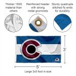 WinCraft Colorado Avalanche State of Colorado 3x5 Feet Banner Flag