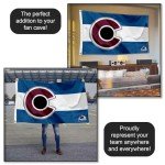 WinCraft Colorado Avalanche State of Colorado 3x5 Feet Banner Flag