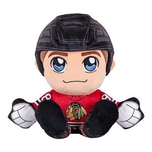 Bleacher Creatures Chicago Blackhawks Connor Bedard 8" NHL Kuricha Sitting Plush - Soft Chibi Inspired NHL Superstar