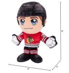 Bleacher Creatures Chicago Blackhawks Connor Bedard 8" NHL Kuricha Sitting Plush - Soft Chibi Inspired NHL Superstar