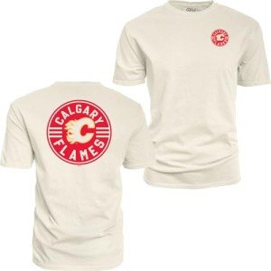 Blue 84 Standard NHL Officially Licensed T-Shirt Ringspun Front/Back Ivory Puck