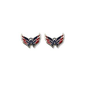Aminco NHL Washington Capitals Logo Post Earrings