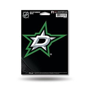 Rico Industries NHL Hockey Dallas Stars 5" x 7" Vinyl Die-Cut Decal - Car/Truck/Home Accessory, White