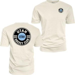 Blue 84 Standard NHL Officially Licensed T-Shirt Ringspun Front/Back Ivory Puck