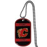 Siskiyou Sports NHL Calgary Flames Tag Necklace, 26" Red