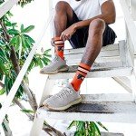 For Bare Feet NHL Philadelphia Flyers 4 Stripe Deuce Crew Sock Team Color MEDIUM