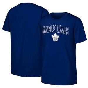 NHL Kids Youth 8-20 Officially Licensed Power Play Team Logo T-Shirt (US, Numeric, 10, 12, Regular, Toronto Maple Leafs - Blue)