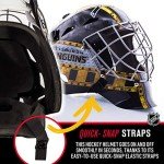 Franklin Sports Pittsburgh Penguins NHL Hockey Goalie Face Mask - Goalie Mask for Kids Street Hockey - Youth NHL Team Masks for Kids