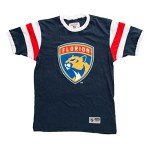Calhoun NHL Surf & Skate Mens Shoulder Stripe Varsity Inset Sleeve Retro Style T-Shirt – The Coastal Collection (Florida Panthers, X-Large)