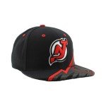 ZHATS Standard NHL Officially Licensed Adjustable Snapback Hat Flat Bill Z11 Bolt, Black, One Size