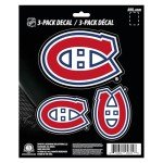FANMATS NHL - Montreal Canadiens 3 Piece Decal Set, Red
