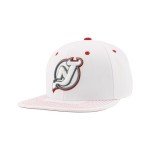 ZHATS Standard NHL Officially Licensed Adjustable Snapback Hat Flat Bill Z11 Pop White, One Size