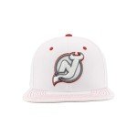 ZHATS Standard NHL Officially Licensed Adjustable Snapback Hat Flat Bill Z11 Pop White, One Size