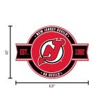 Rico Industries NHL Hockey New Jersey Devils Standard Badge Magnet - for Car, Fridge