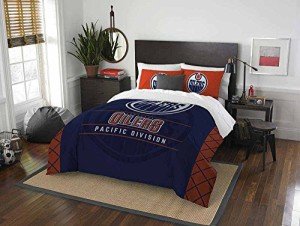 Northwest unisex Set NHL Edmonton Oilers Twin Comforter and Sham, Draft, Tw US