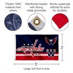 WinCraft Washington Capitals Logo Insignia 3x5 Feet Banner Flag