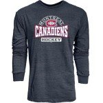 Blue 84 Men's Standard NHL Officially Licensed Tri-Blend Long Sleeve T-Shirt Beards, Team Color