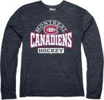 Blue 84 Men's Standard NHL Officially Licensed Tri-Blend Long Sleeve T-Shirt Beards, Team Color