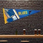 Rico Industries NHL Hockey St. Louis Blues Primary 12" x 30" Felt Wall Décor Pennant - Great for Home/Bed Room/Man Cave Décor