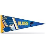 Rico Industries NHL Hockey St. Louis Blues Primary 12" x 30" Felt Wall Décor Pennant - Great for Home/Bed Room/Man Cave Décor