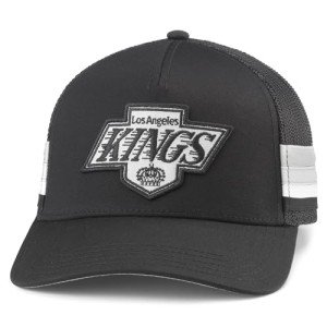 AMERICAN NEEDLE Los Angeles LA Kings NHL Hotfoot Adjustable Snapback Baseball Hat, Black (23018A-LAK-BLK)
