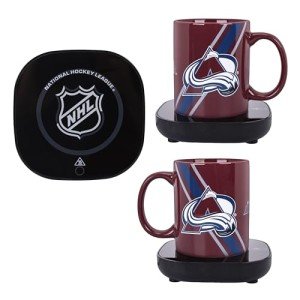 Uncanny Brands Colorado Avalanche Logo Mug Warmer with Mug – Keeps Your Favorite Beverage Warm - Auto Shut On/Off