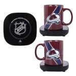 Uncanny Brands Colorado Avalanche Logo Mug Warmer with Mug – Keeps Your Favorite Beverage Warm - Auto Shut On/Off
