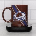 Uncanny Brands Colorado Avalanche Logo Mug Warmer with Mug – Keeps Your Favorite Beverage Warm - Auto Shut On/Off