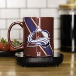Uncanny Brands Colorado Avalanche Logo Mug Warmer with Mug – Keeps Your Favorite Beverage Warm - Auto Shut On/Off