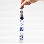Rico Industries NHL Hockey Tampa Bay Lightning Standard Wrist Lanyard Key Chain, Cute Wristlet Strap Keychain Holder for Women Men Car Keys ID Badges Card Wallet Phone Camera