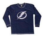 Calhoun Mens Officially Licensed NHL French Terry Long Sleeve Rashguard (Large, Tampa Bay Lightning)