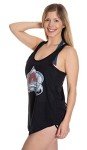 NHL Ladies Distressed Flowy Racerback Cover Up (Colorado Avalanche, Medium)