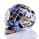 Franklin Sports New York Islanders NHL Hockey Goalie Face Mask - Goalie Mask for Kids Street Hockey - Youth NHL Team Masks for Kids