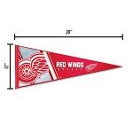 Rico Industries NHL Hockey Detroit Red Wings Primary 12" x 30" Felt Wall Décor Pennant - Great for Home/Bed Room/Man Cave Décor