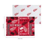 FOCO Detroit Red Wings NHL Team Color Bed in a Bag Comforter Bedding 5 Piece Set - Twin