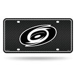 Rico Industries NHL Carolina Hurricanes Carbon Fiber Metal Auto Tag 8.5" x 11" - Great for Truck/Car/SUV