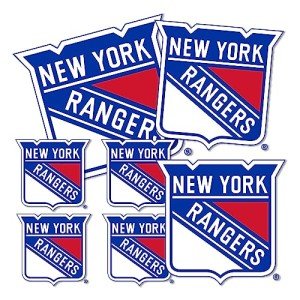 Desert Cactus New York Rangers Sticker NHL Team National Hockey League Vinyl Decal Laptop Water Bottle Car Scrapbook Sheet (Type 3 - Main Logo)