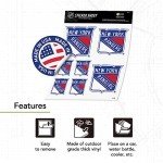 Desert Cactus New York Rangers Sticker NHL Team National Hockey League Vinyl Decal Laptop Water Bottle Car Scrapbook Sheet (Type 3 - Main Logo)