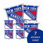 Desert Cactus New York Rangers Sticker NHL Team National Hockey League Vinyl Decal Laptop Water Bottle Car Scrapbook Sheet (Type 3 - Main Logo)