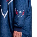 FOCO NHL Washington Capitals Unisex Reversible Oversized Sherpa Hoodie Sweatshirt Colorblock Hoodeez, One Size (HDONHSMURBUSQVC)