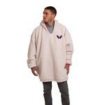 FOCO NHL Washington Capitals Unisex Reversible Oversized Sherpa Hoodie Sweatshirt Colorblock Hoodeez, One Size (HDONHSMURBUSQVC)