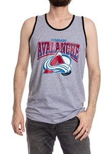 Calhoun NHL Surf & Skate Mens Gradient Print Contrast Trim Tank Top (Colorado Avalanche, Large)